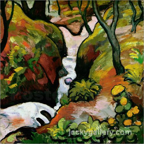 Forest Brook, August Macke painting - Click Image to Close